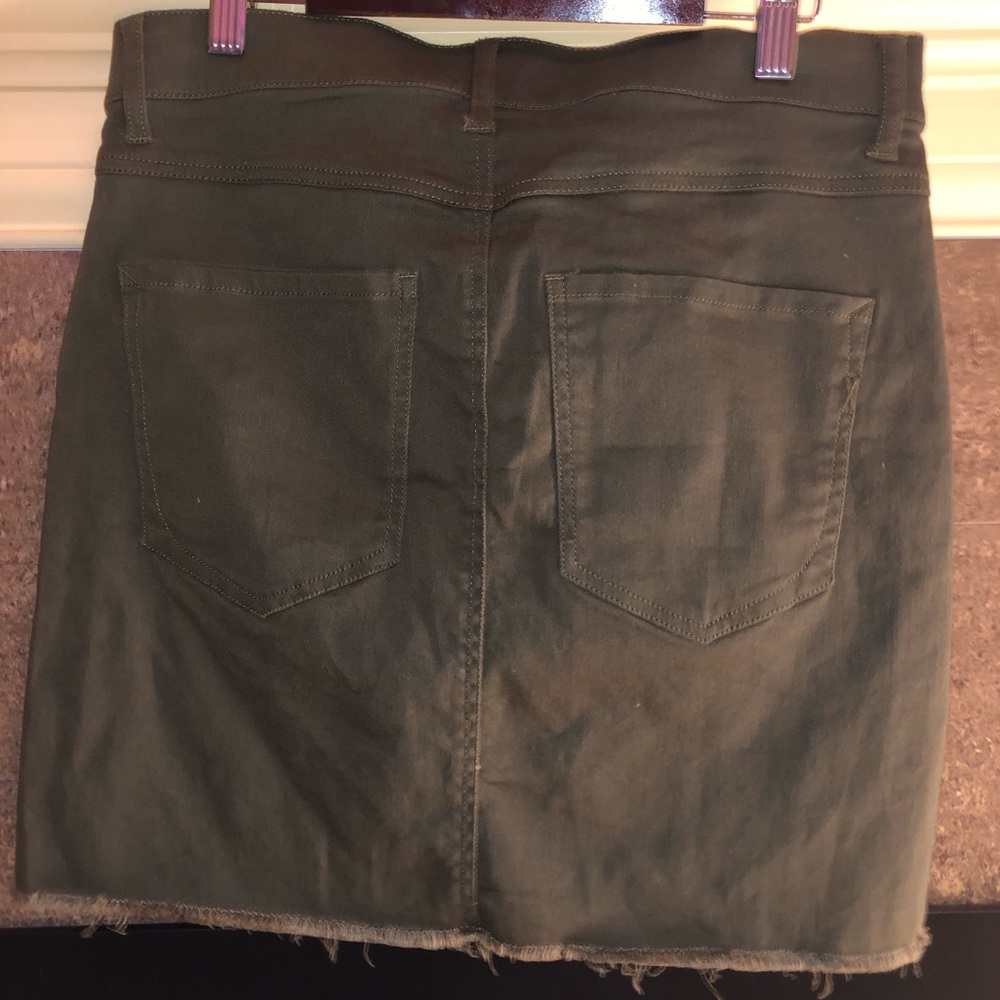 Express Straight Mid Rise Mini Skirt - Picture 2 of 2